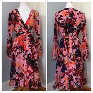 Maeve Anthropologie Silk Shirt Dress